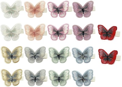 Rhosyn Butterfly Claw Clip Hair Styling Accessories(Girls & Women)(Random Any 14 Color) Hair Clip(Multicolor)