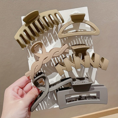 Rasa Matte flower hair claw hair accessories for women and girls pack of 6 pcs Hair Claw(Multicolor)