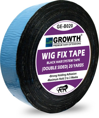 Monvessa 20yard Double Sided Waterproof/ Wigs Tape used as Patch & Toupee-for Men & Women Hair Accessory Set(Black)