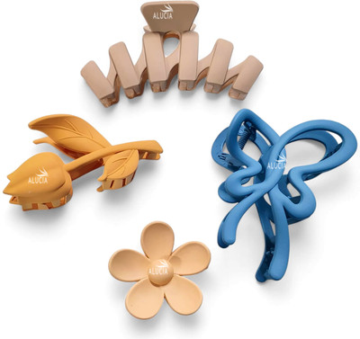 Alucia Matte Hair Claw Clip Accessories For Women, Hair Clutcher Hair Claw(Multicolor)