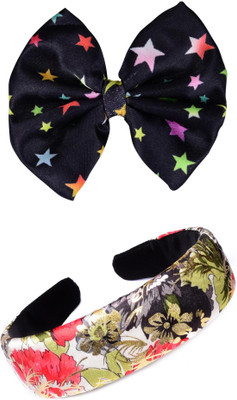 Munavi Elastic Rubber Hair Band hair combo(Black, Multicolor)