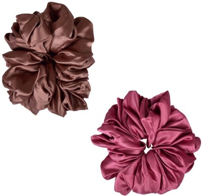 NNR VOLUMIZER HAIR SCRUNCHIES Rubber Band(Pink, Brown)