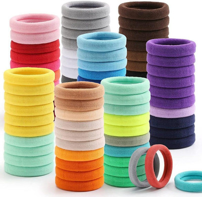 Nihshiv Hub Multicolor Elastic Hair Bands 180 Pics Rubber Band(Multicolor)