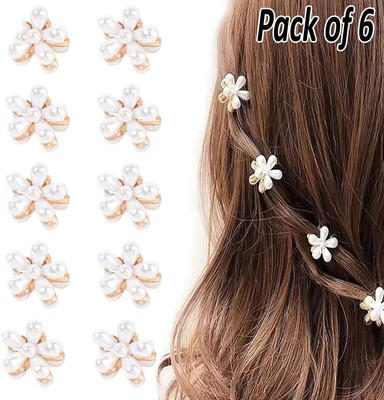 FINXFAIMA Trendy Hair Clutchers Combo for Girls and Women (Pack of 6) Hair Claw(Multicolor)