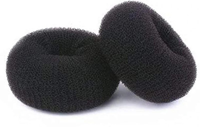 Fezzalo 2 Pcs Hair Donut Puff Juda Maker for Women & Girls. Hair Bun/ Hair Bun Maker Bun(Black)
