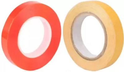 Growth Double Sided Tape Red And Yellow Hair Wig Tape 24M Combo Pack Hair Accessory Set Hair Accessory Set(Red, Yellow)