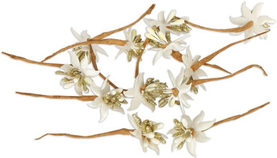 Dressberry Embellished Hair Accessory Set of 12 Hair Pin(Gold, White)