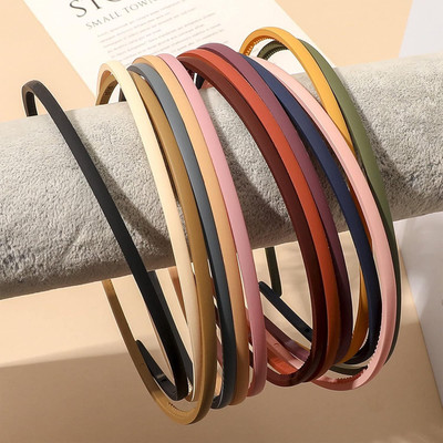 glamvibe Korean Matte Plain Teeth Plastic Nonslip Cute Bands Kids&Girl Fancy Style Clips Hair Band(Multicolor)