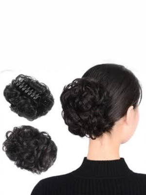 Vivalace Messy Curly Clip In Claw Hair Natural Wavy Curly Claw Add Hair Volume For Women Hair Claw(Black)