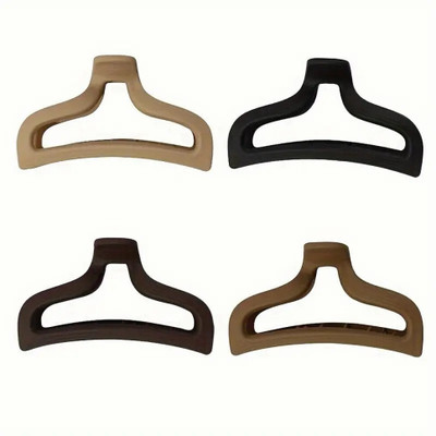 Glamezone Matte Multi Design Hair Claw Clip Clutcher Accessories Combo For Women Pack of 4 Hair Claw(Multicolor)