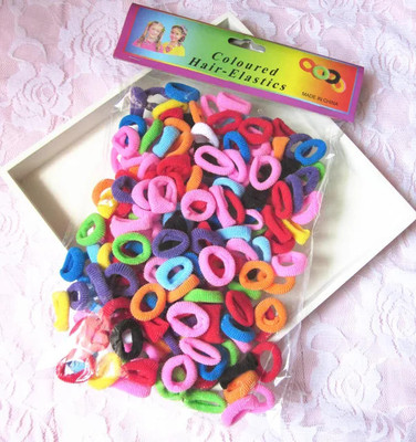 NEWGEN ENTERPRISES Dark Neon Rubber Hair bands For Girls & Women, Rubber Band (Multicolor) 100PCS Rubber Band(Maroon)