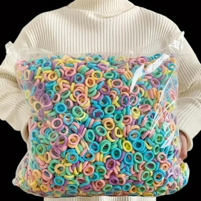Aayra Pack of 100 Mini Rubber Band, Hair Rubber Band for Kids, Rubber Band for regular Rubber Band(Multicolor)