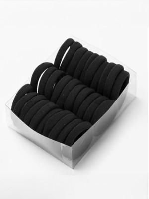 Myra Collection 30Pcs Girls Elastic Rubber Band(Black)