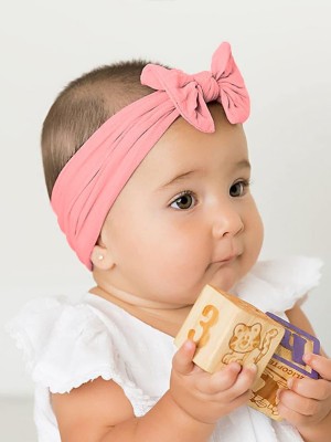 SYGA Baby Girls Nylon Headbands Hairbands Newborn Kids 0-6 Years - Pink Head Band(Pink)