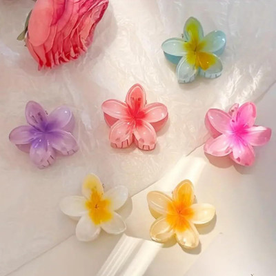 Monvessa Colorful Flower Hair Clutcher Set | Trendy Hair Clips for Girls & Women Hair Claw(Multicolor)