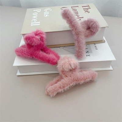 Freebies Furry Hair Clutcher for Women Hair Accessory Hair Claw(Multicolor)