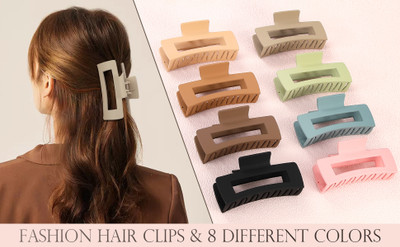 TOTAL HOME Gentle on Hair Rubber Bands & Clips Hair Clip(Multicolor)