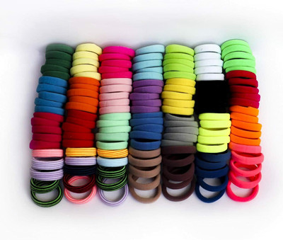 Diversa Elastc Hair Rubber Bands Ties Ponytail Holders For Girls and Women Rubber Band(Multicolor)