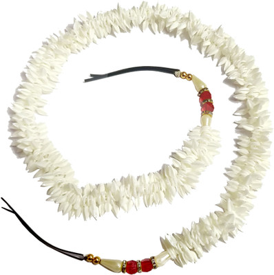 Kidzoo 25inch Artificial Flower Gajra Garland Juda Hair Bun Accessory for Women & Girls Hair Accessory Set(White)