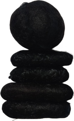 Ritya Creation BANANA AND ROUND PUFF MAKER (PACK OF 5) Braid Extension(Black)