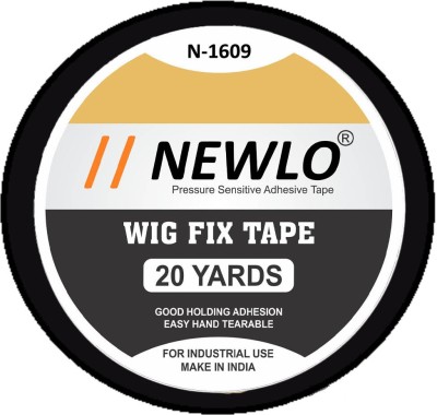 house of common Wig Black Tape Cotton Double Sided Tape, Waterproof Hair Patch Tape 20 Yard Hair Accessory Set(Black)