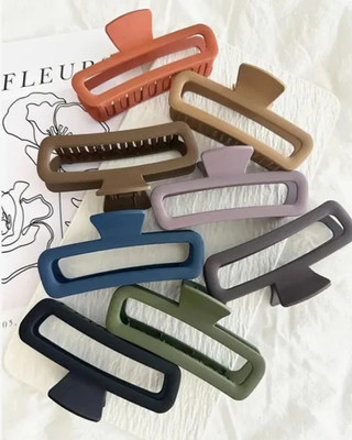 Rhosyn Claw Clips Korean Design French Style Hair Clutcher Set(Pack of 1)(Any 1 Color)h Hair Claw(Multicolor)
