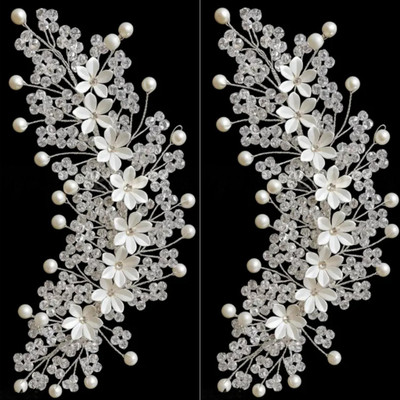 Lunox White crystal Tiara Hair Accessory Set(White)