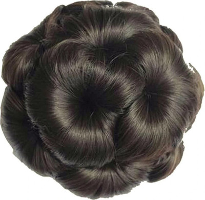 HALO NATION Hair Bun Clutch Chignon Clip Extension Donut Claw Jaw Updo Scrunchies Juda Brown Hair Claw(Brown)