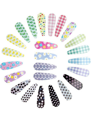 Radhu & Kabby Tic Tac Set for Girls | Vibrant Assorted Snap Clips Tic Tac Clip(Multicolor)