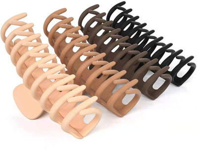 cinex matt clip and claw Random coloures hair Claw for W/Girls Hair Claw(Multicolor)