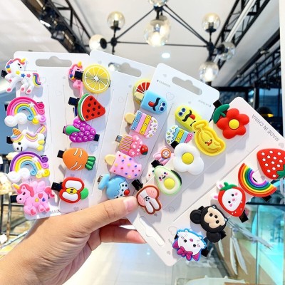 LYTIX Set of 10Pcs, Mini Emoji/Cartoon Hair Clips Barrettes with Multi Design Hair Clip(Multicolor)