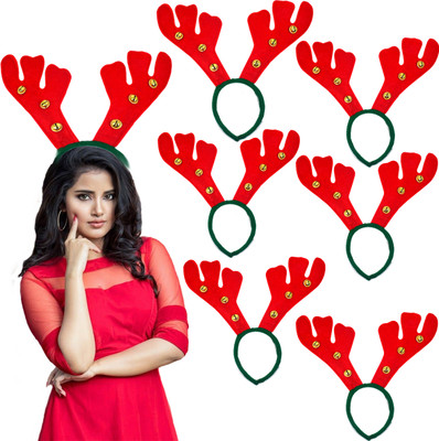 ME&YOU Jolly Santa Hairband – Make Your Holiday Look Adorable & Festive Hair Band(Red)