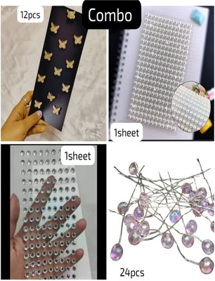 KVY COLLECTION Hair accessorie for women wedding&girls hair pearls,hair clips,juda pins(combo) Hair Accessory Set(Multicolor)