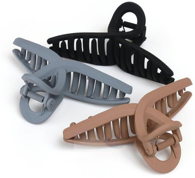 homejet New latest fashion and stylish T-mate clutchers For girls and women (Set of 3) Hair Claw(Multicolor)