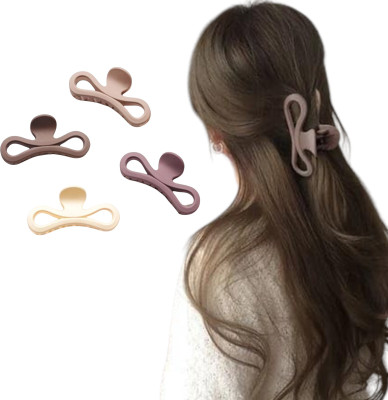 Blubby Solid Matte Hair Clutcher Claw Clip Hair Clutch for Women Hair Claw(Multicolor)