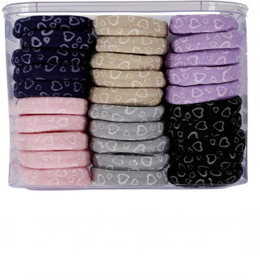 Myra Collection Hair Bands Elastic Accessories for Girls/Women (1 Box Have 30 Pack) Rubber Band(Multicolor)