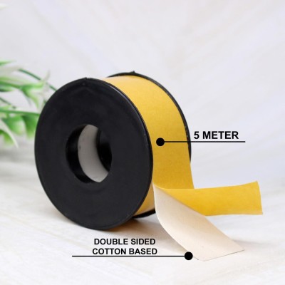 LeModish Tape Hair Wig Yellow Cloth Tape 5m for Patch/Toupee Men & Women Hair Hair Accessory Set(Yellow)