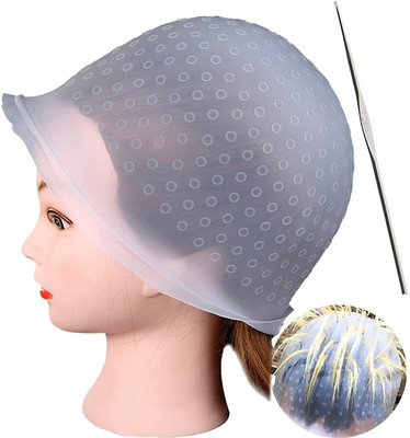 AVEU Reusable Highlight Salon Hair Coloring Magical cap With hook free(1 Items in the set)