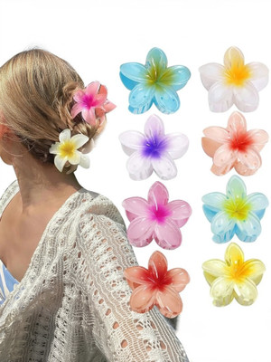 Amirah 3 pcs Hair Clutchers Gloss Finish for girls (Colour As Per Availability) Hair Claw(Multicolor)