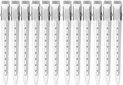 VIVIAN Steel section Clip For Partition of  Cut Salon Use PACK OF 12PC Hair Extension