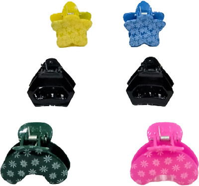 Divyanifashions Multicolour CLUTCHER PACK OF 6 Hair Claw(Multicolor)