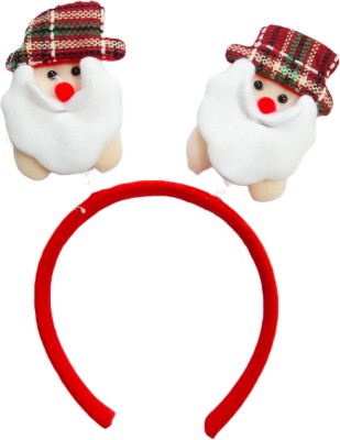 Rita jewellers Santa Claus Slap Snowman Headband Santa Christmas Theme Hair Band(Red)