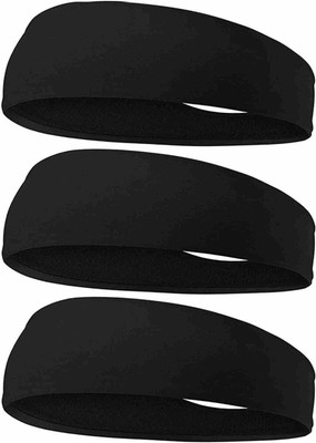 plutoprom Running Headband - Workout Headband for Women and Men Head Band (Black) Head Band(Black)