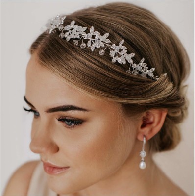 Wholesale GENYA Flower leaf hair band freshwater pearl bride tiara hair  accessories headdress From malibabacom