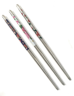 Triply9 MEATL MULTICOLOUR BUN STICK (19 cm) (pack of 3) Bun Stick(Multicolor)