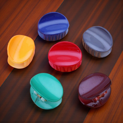 Freebies Mini Round Hair Clutcher for Women and Girls, Shiny Multicolor Pack of 4 Hair Clip(Bronze)