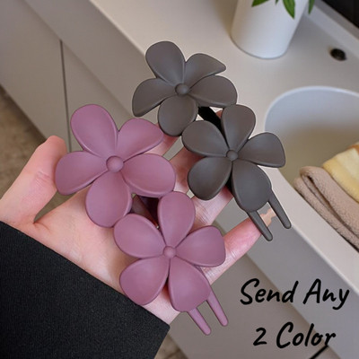Freebies Durable Juda Claw Clip for Women, Cute Floral Design (Pack of 2) Hair Clip(Multicolor)