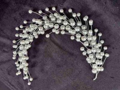 AVIKA Wedding party function reception easy to wear pearl bride hairpin Hair Accessory Set(White)