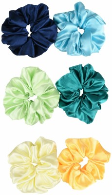 NNR Premium Satin Silk Hair Scrunchies- Beauty for Every Age- Gift'n'Glow Rubber Band(Multicolor)