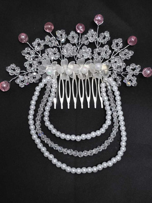 house of common Hair Accessory Tiara Head Band(White)